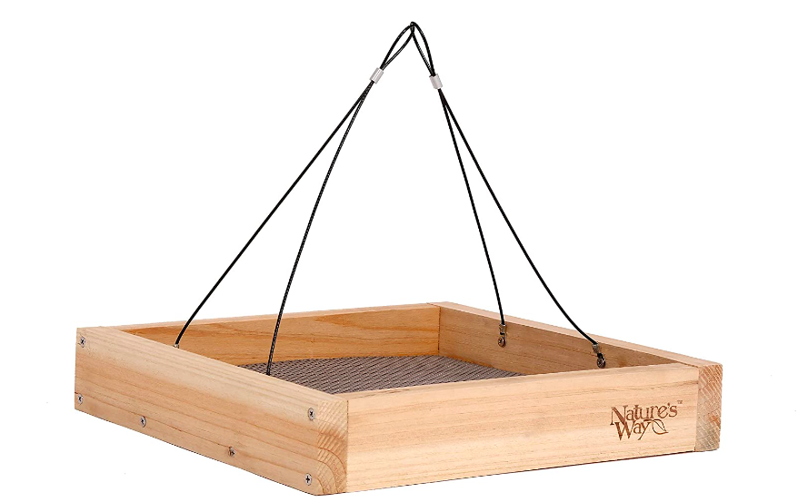 Nature's Way Bird Products CWF3 Cedar Platform Tray Bird Feeder