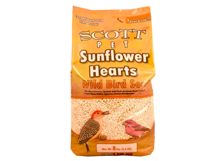 Scott Pet Sunflower chips wild bird seed for sale on Amazon.