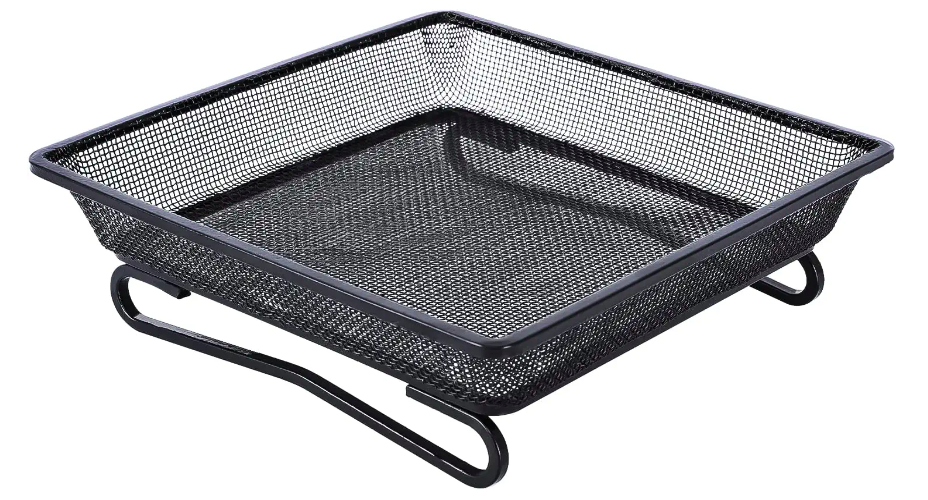 FEED GARDEN Platform Ground Bird Feeder Tray, Metal Mesh Seed Tray for Feeding Birds, Garden Decoration for Wild Birds and Squirrels, Size 7 x 7 x 2.2 Inches