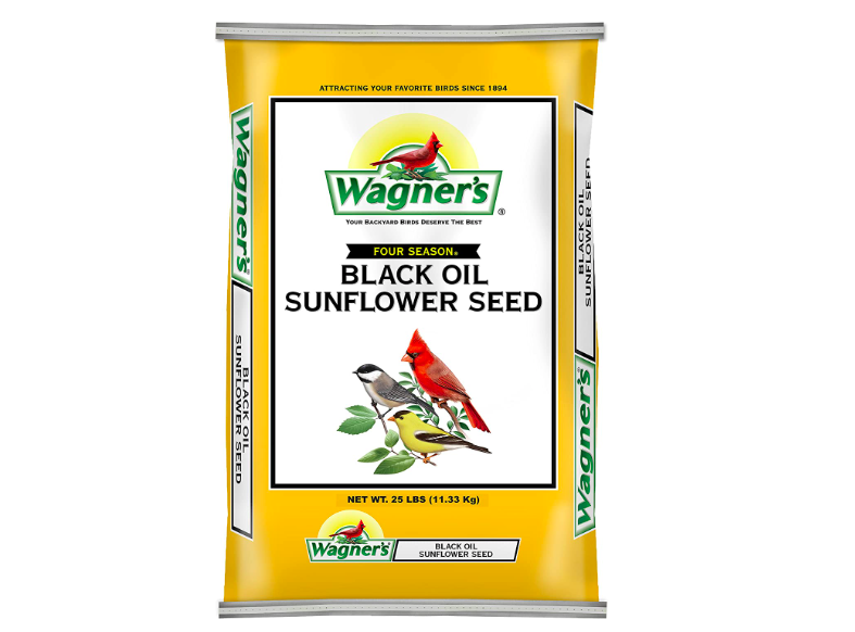 Wagner's Black Oil Sunflower Wild Bird Food, 25-Pound Bag