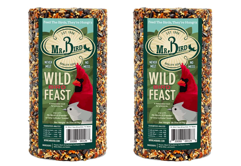 Mr. Bird wild bird feast cylinders for sale on Amazon.