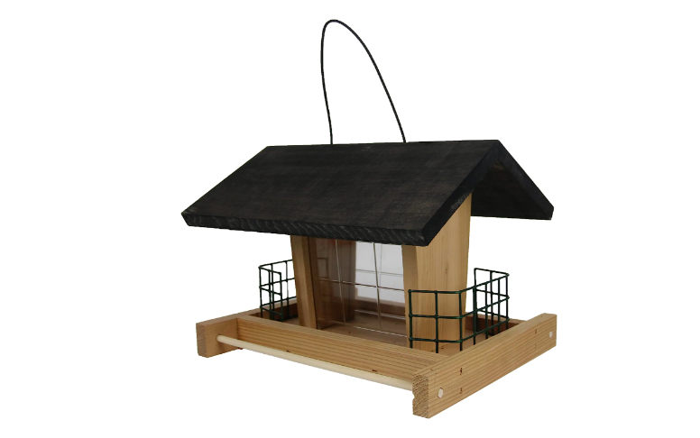 Made in USA Bird Feeders - The Gamekeeper Suet and Seed Feeder for sale on Amazon. 