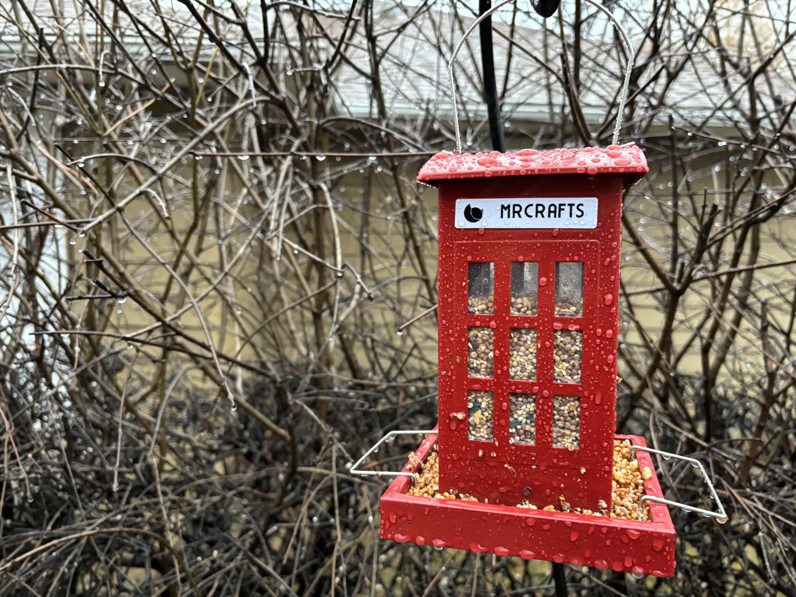 This Unique Phone Booth Bird Feeder Can Spice up Your Yard