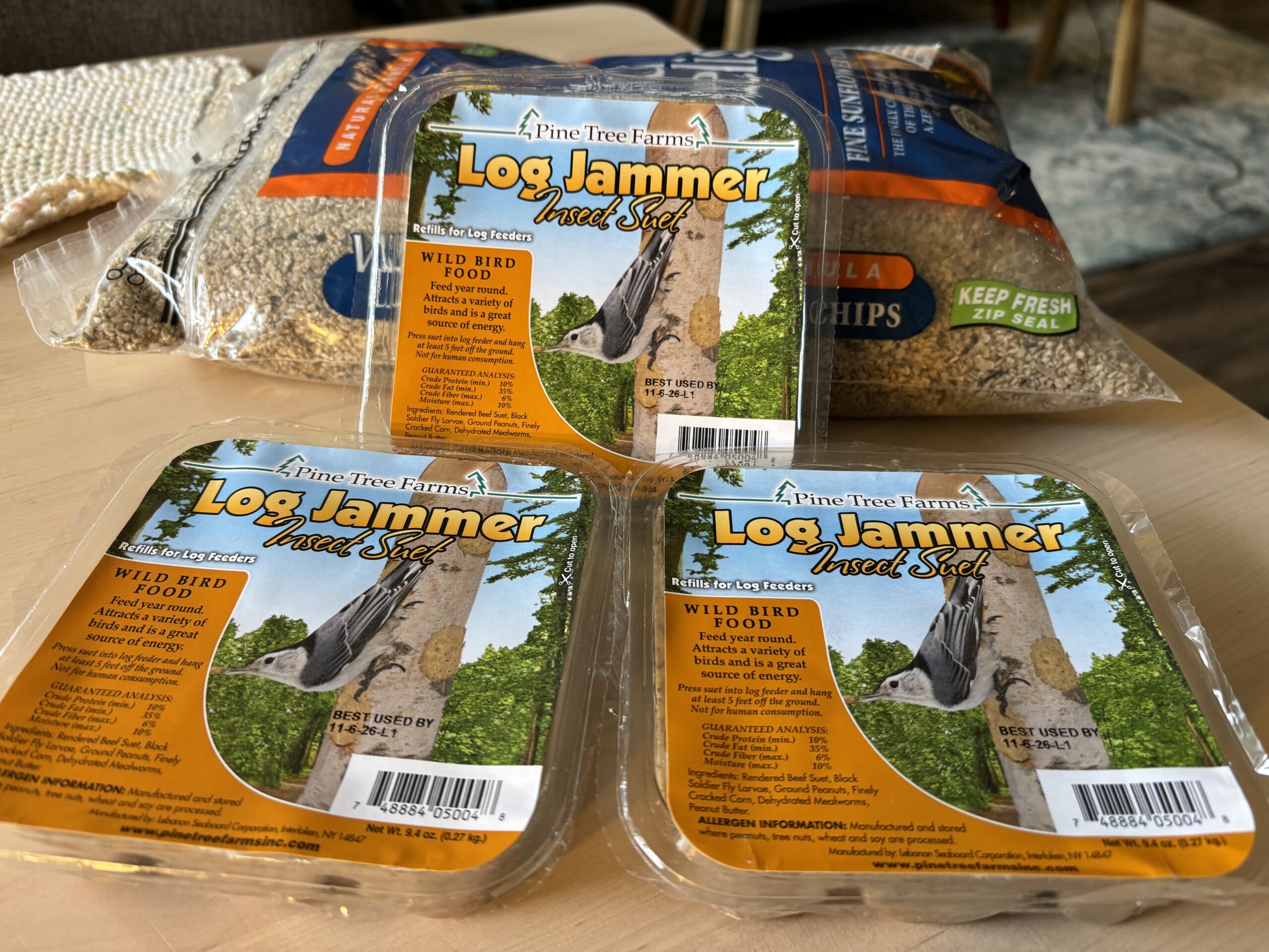 Review: Log Jammer Insect Suet Plugs Are a Home Run for Woodpeckers, Nuthatches